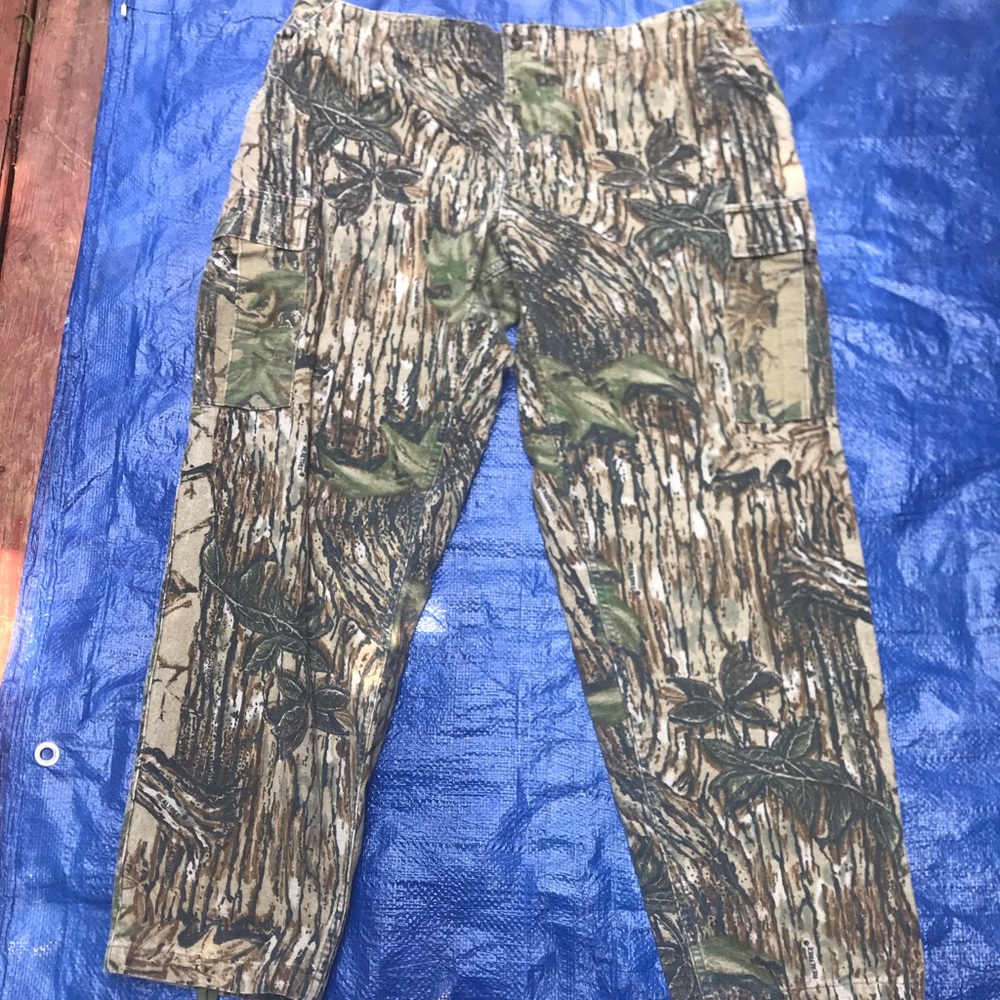 vintage made in usa adjustable camo hunting cargo pants